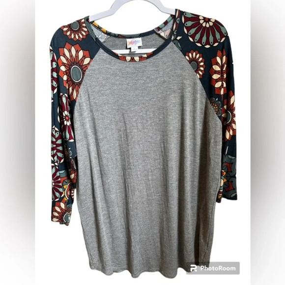LuLaRoe Tops - LuLaRoe Bold Colorful Flower Women's Large Blouse